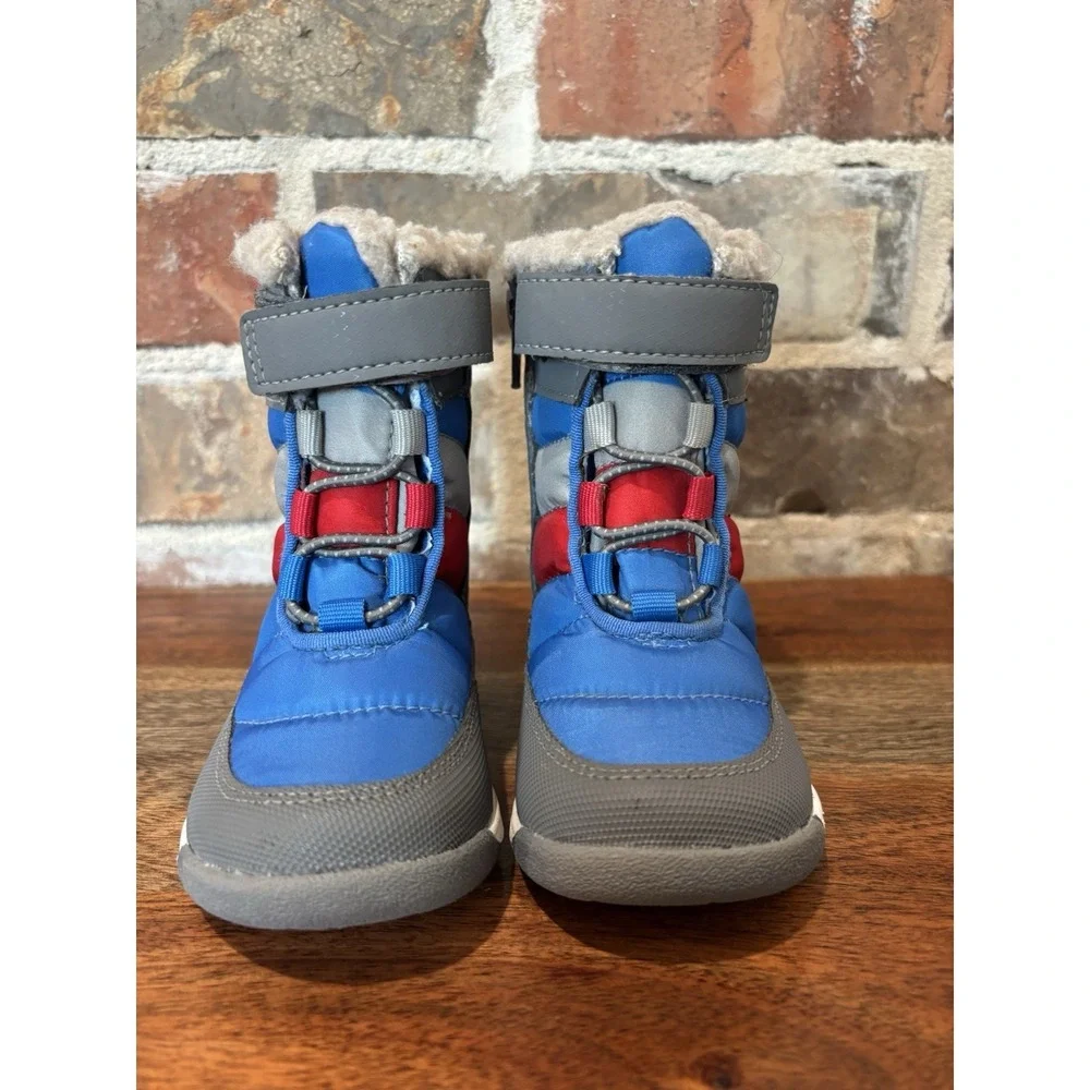 Merrell Select Grip M Alpine Puffer Water Proof Youth Snow Boots Size 5M‎ Blue